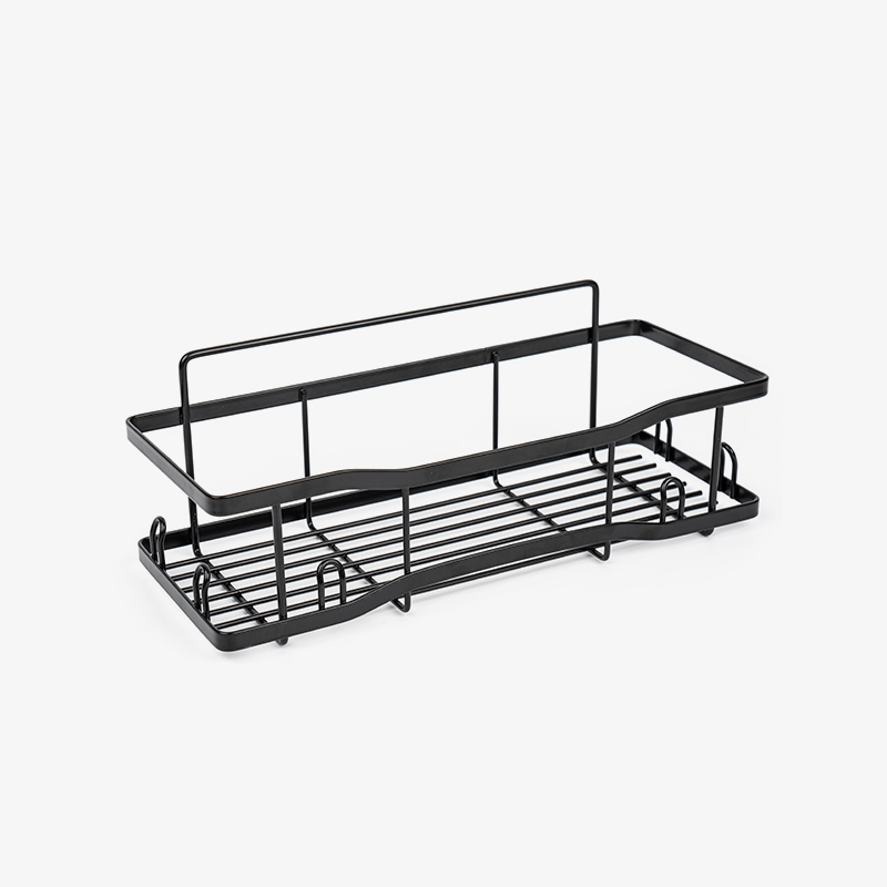 Keranjang Penyimpanan Kawat Logam Terpasang di Dinding untuk Dapur & Kamar Mandi