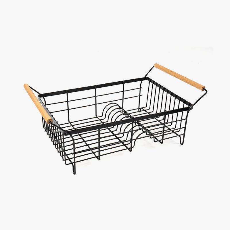 Rak Pengering Piring Stainless Steel dengan Tempat Peralatan Makan & Papan Pembuangan