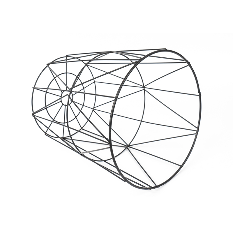 Tempat Sampah Wire Mesh Bulat Hitam untuk Kantor & Kamar Tidur