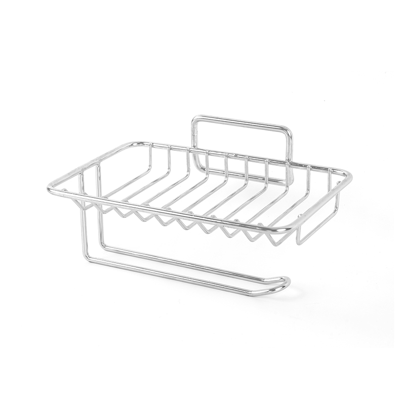 Tempat Sabun Keramik dengan Drainase Mandiri & Dudukan Baja Tahan Karat