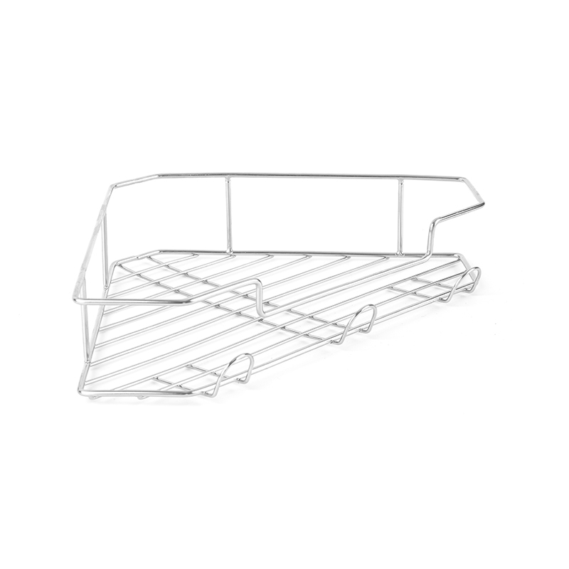 Rak Sudut Caddy Shower Terpasang di Dinding Baja Tahan Karat 304