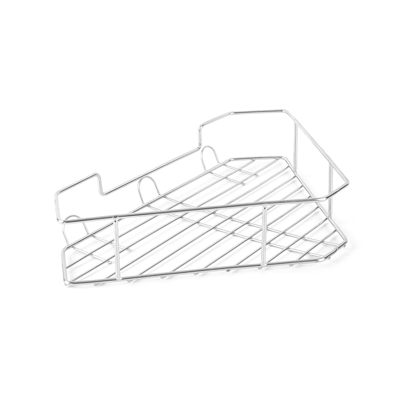 Rak Sudut Caddy Shower Terpasang di Dinding Baja Tahan Karat 304