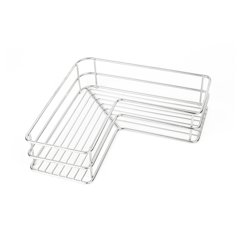 SUS304 Stainless Steel Corner Shower Caddy dengan Perekat