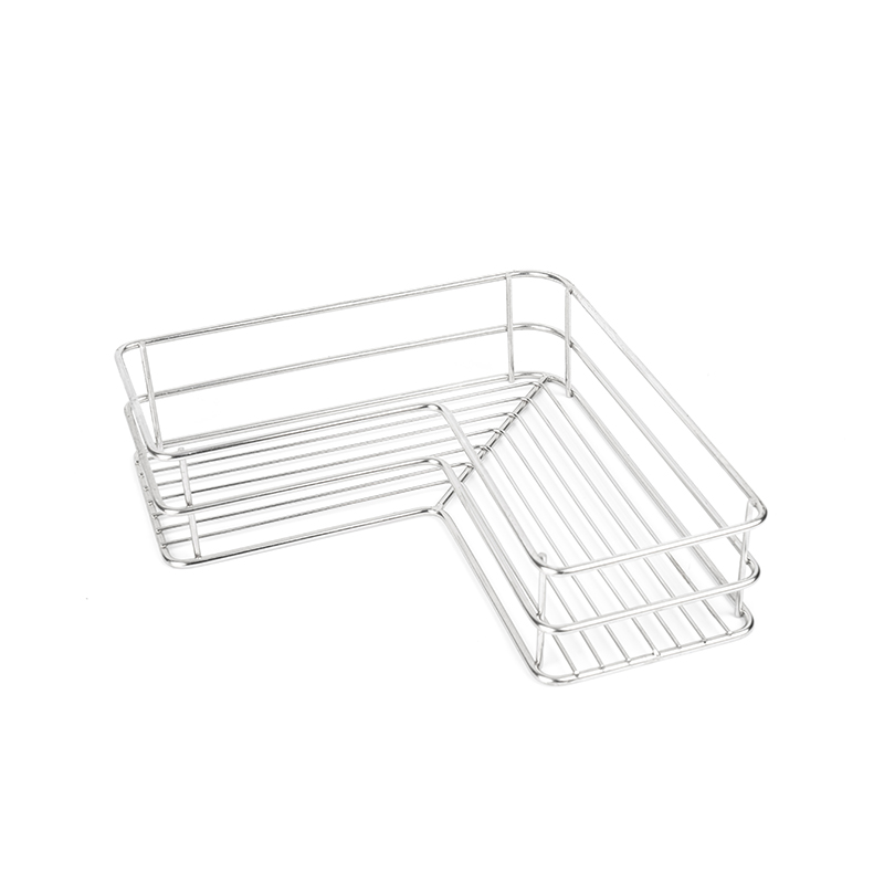 SUS304 Stainless Steel Corner Shower Caddy dengan Perekat