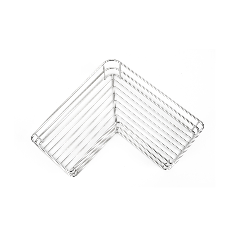 SUS304 Stainless Steel Corner Shower Caddy dengan Perekat
