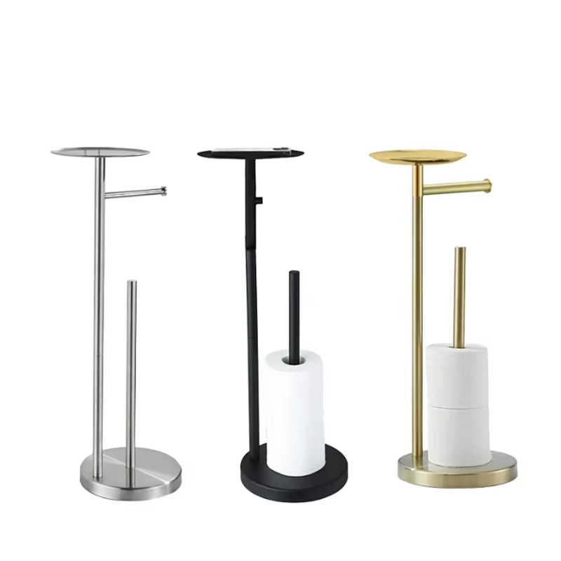 Tempat Tisu Toilet Berdiri Bebas dengan Rak Penyimpanan